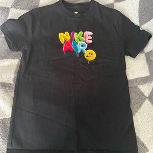 Nike Kids Black Tee with Colorful Graphic
